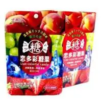 Карамель леденцовая и мягкая HONG TAI KEEFOODS ассорти вкусов (черника, виноград, клубника, персик), бокс 400г (20г*20 упак)