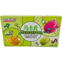 Печенье-макарон Gangfu с поппинг-кэнди, вкус матча, 50г
