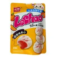 Жевательный мармелад "БАОЦЗЫ" LECHAO со вкусом апельсина, 100 г