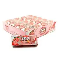 Жевательная резинка HUAN FU со вкусом персика, бокс 430 г (21,5г*20 упак)