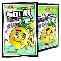 Конфеты Sour Candy Acid Warning Suan, ананас