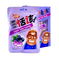 Жевательная конфета "Super Sour Candy" со вкусом черной смородины, 520 гр  (26гр*20шт)