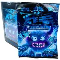 Конфета карамель SHUNLONG SOUR CANDY с кислым вкусом черники, бокс 440г (22г*20шт)