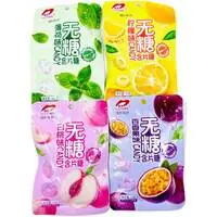 Конфеты LUXIING без сахара,  бокс 320г (16г*20шт) мята, лимон, персик, маракуйя