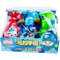 Жидкая конфета-спрей "Граната" CANDY FUN, ассорти вкусов (яблоко, клубника, кола), бокс 552 мл (46 мл*12 упак) оптом со склада Уссурийск