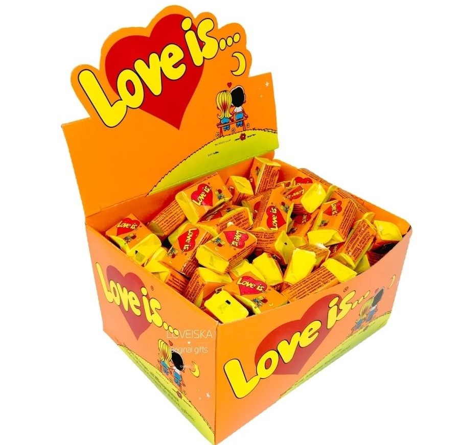 Жев. рез. "Love is" апельсин-ананас 4,2гр (1 блок*100шт)