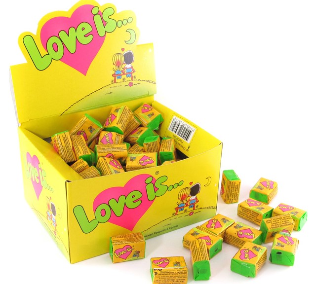 Жев. рез. "Love is" кокос-ананас 4,2гр (1 блок*100шт)