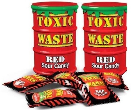 Леденцы Toxic Waste Red 42 г (12)