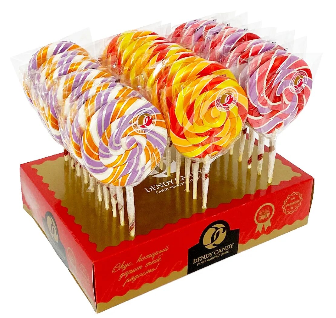 Леденцовая карамель "Карусель" Dendy Candy Twist 30гр (30) оптом