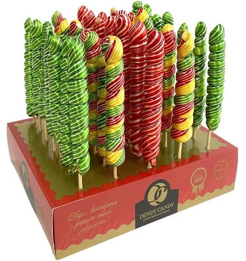 Леденцовая карамель "Спираль" Dendy Candy Twist 30гр (35)
