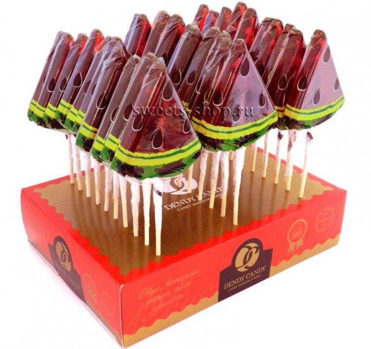 Леденцовая карамель "Арбуз" Dendy Candy 40гр (30)
