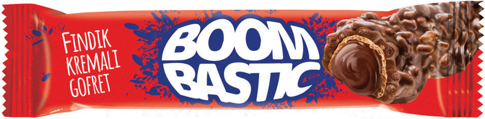 Батончик Boombastic в мол.шок.с ореховым кремом и хр.рисом 32гр (12) оптом