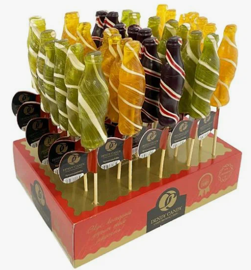 Леденцовая карамель "Кола Микс" Dendy Candy Twist 30гр (35) оптом