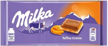Милка Шоколадная плитка 100гр Toffee Creme (23) оптом