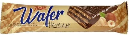 Вафли Wafer в шоколадной глазури с ореховой начинкой 30гр (24*6) оптом
