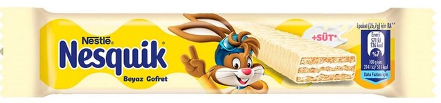 Вафли Nesquik в белом шоколаде 26,7гр (12) оптом