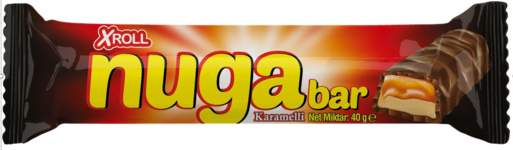 Батончик NUGA BAR с нугой и карамелью 40гр (24) оптом