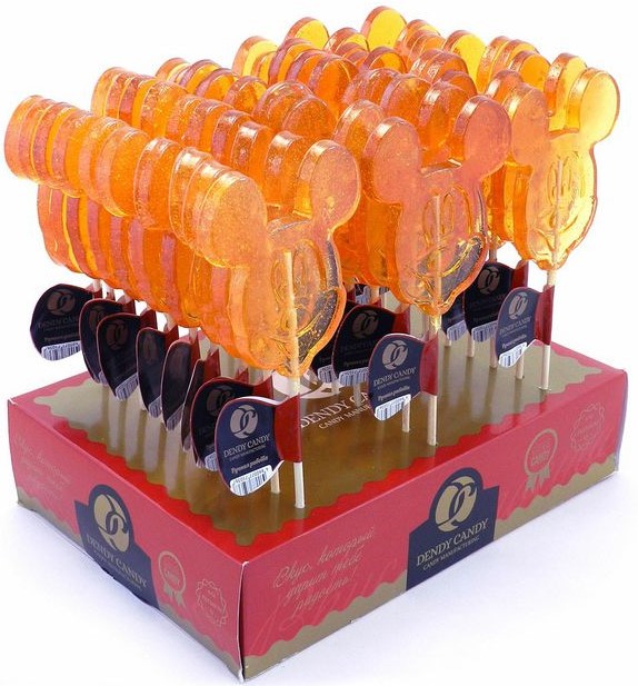 Леденцовая карамель "Микки Маус" Dendy Candy 40гр (30) оптом