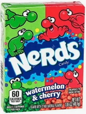 Драже NERDS со вкусом Вишни и Арбуза 46,7гр (36) оптом