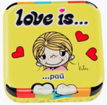 Осв. конфеты Love is... в форме сердца со вкусом морской соли и лимона 20 гр (12)