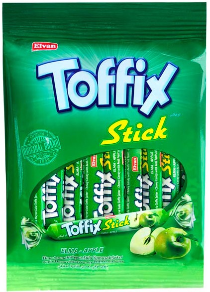 Жев. конфета TOFFIX Stick яблоко 70гр (15)