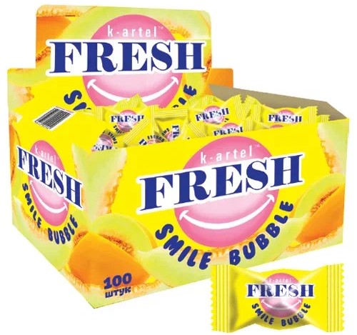 Жев. резинка "FRESH" со вкусом дыни (100шт) оптом