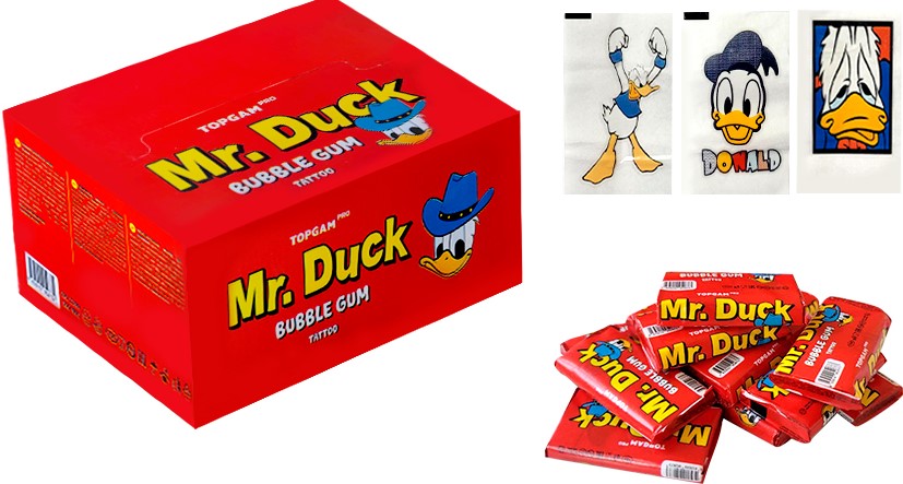 Жев. рез. "Mr. Duck" клубника 3,5гр (1 уп*100 шт)