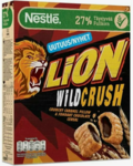 Готовый завтрак Nestle Lion Wild Crush Шоколад и карамель 360гр (8) оптом