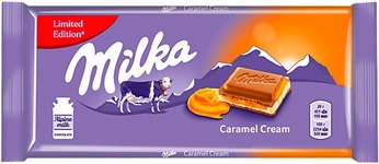 Милка Шоколадная плитка 90гр Caramel  (23) оптом