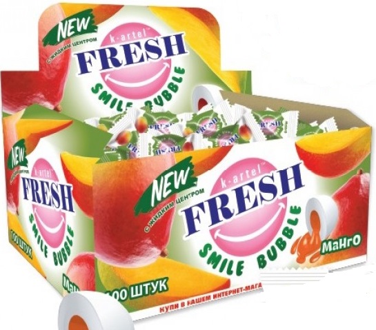 Жев. резинка "FRESH" со вкусом манго (100шт)