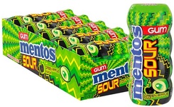 Жев. рез. "Mentos sour" зеленое яблоко 30гр (10)*4 оптом