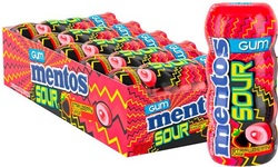 Жев. рез. "Mentos sour" клубника 30гр (10)*4 оптом