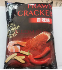 Крекеры со вкусом креветок пряные Qinqin 80г. оптом