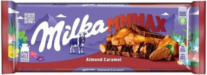 Милка Шоколадная плитка 300гр Миндаль и Карамель (12) оптом