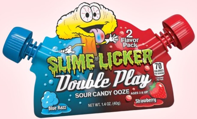 Жидкая конфета Toxic Slime Licker Double Play 40гр (12) оптом