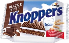 Вафельное Печенье Knoppers Black&White 25гр (24)