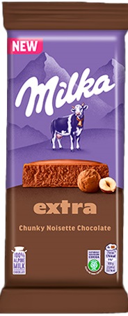 Милка Шоколадная плитка Extra Noisette 190гр (15) оптом