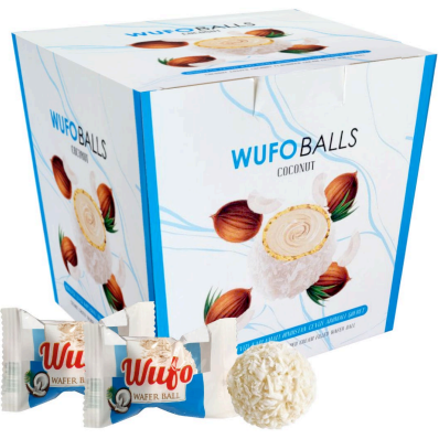 Конфеты вафельные Wufo с кокосовым кремом 150гр (1) оптом