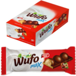 Конфеты вафельные Wufo Мах с цельным орехом в шоколаде 35гр (24)