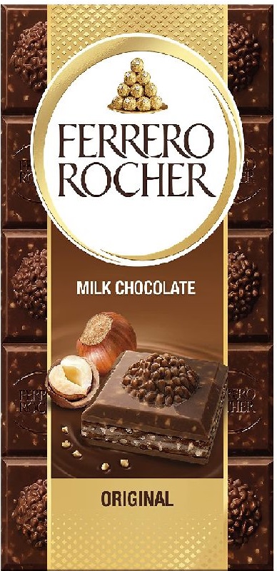 Шоколад Ferrero Rocher молочный 90гр (8) оптом