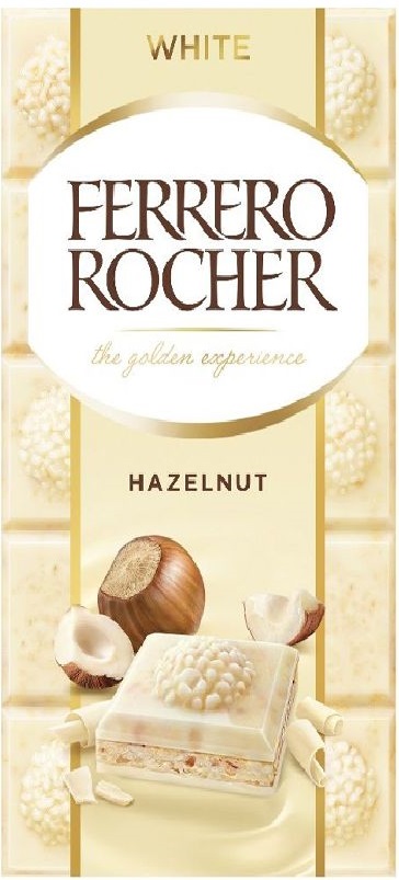 Шоколад Ferrero Rocher белый шоколад 90гр (8) оптом