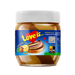 Паста двухслойная "Love is" банановая и ореховая с какао  350г (1x10)