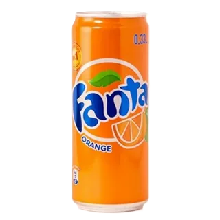 Напиток безалкогольный газированный "Fanta" Orange 330 мл(24) ж/б (ИРАК) оптом