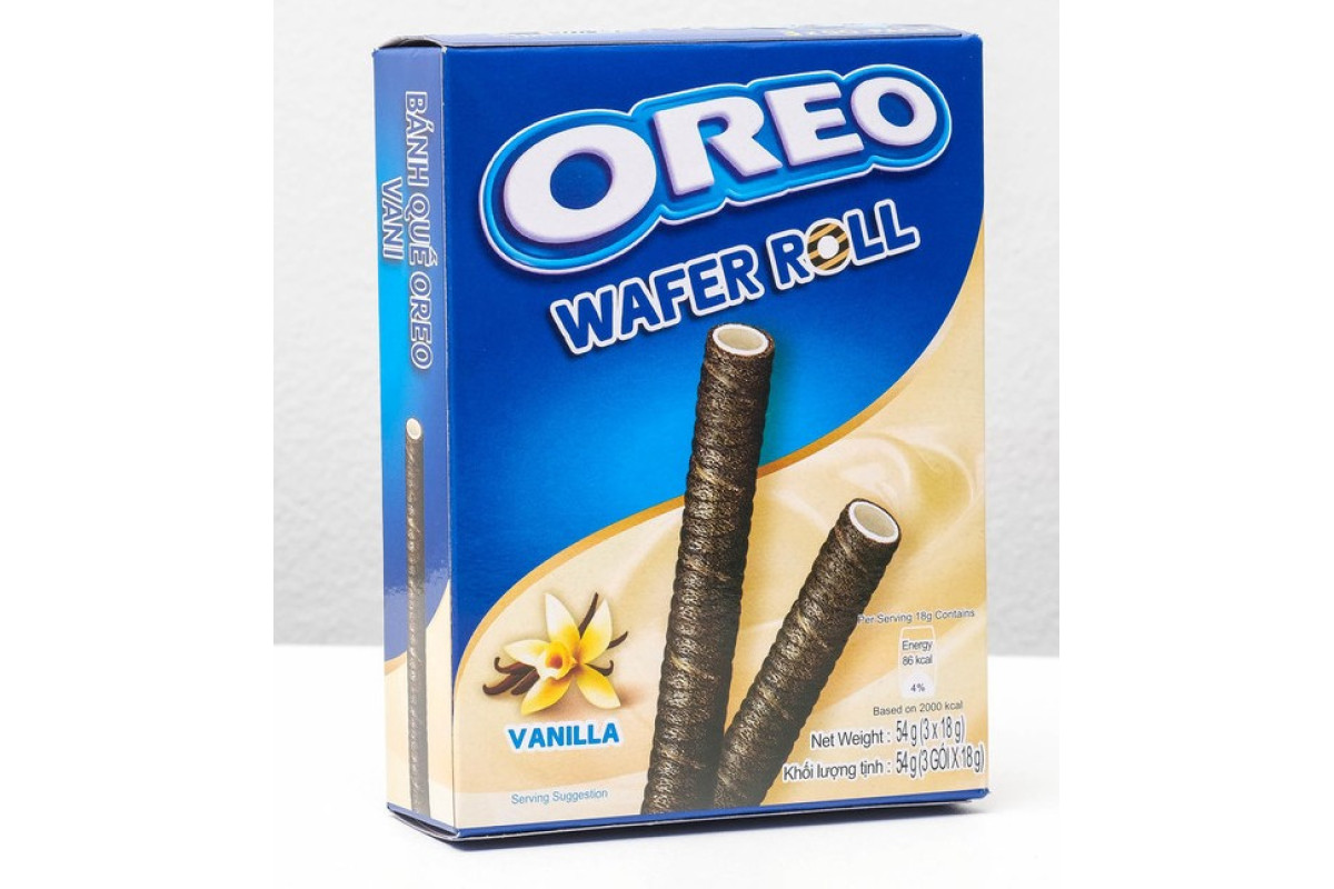 Oreo Wafer Roll Vanilla (Орео Вафер Ролл Ванилла) 54г (20) оптом
