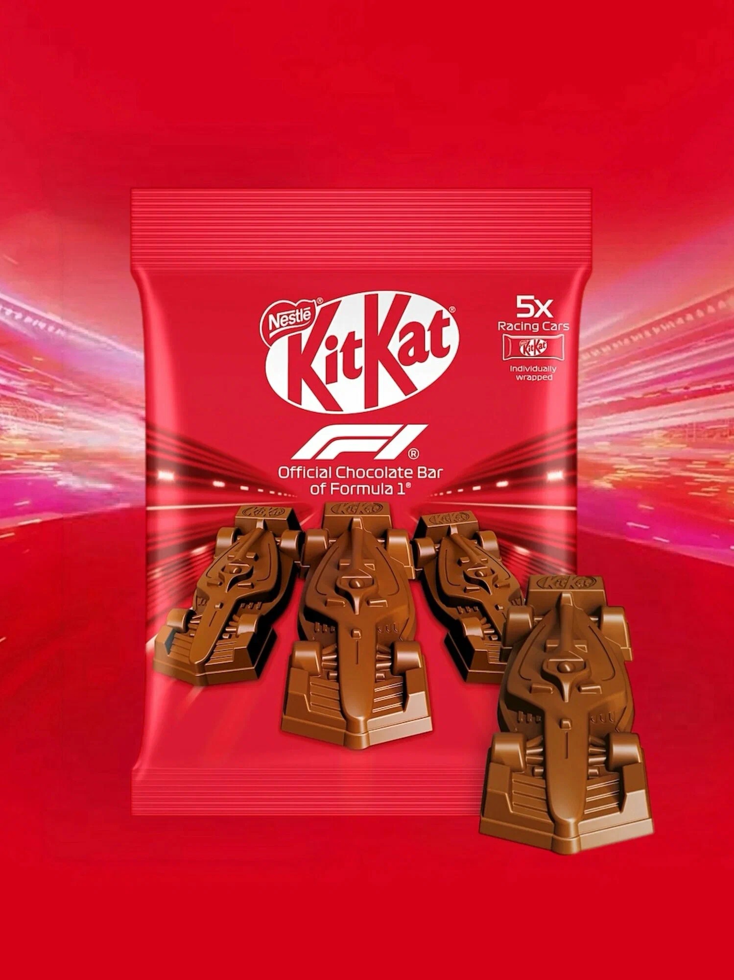 KitKat F1 Choc Bar (Шок.батончик КитКат Формула 1) 55г (12) оптом
