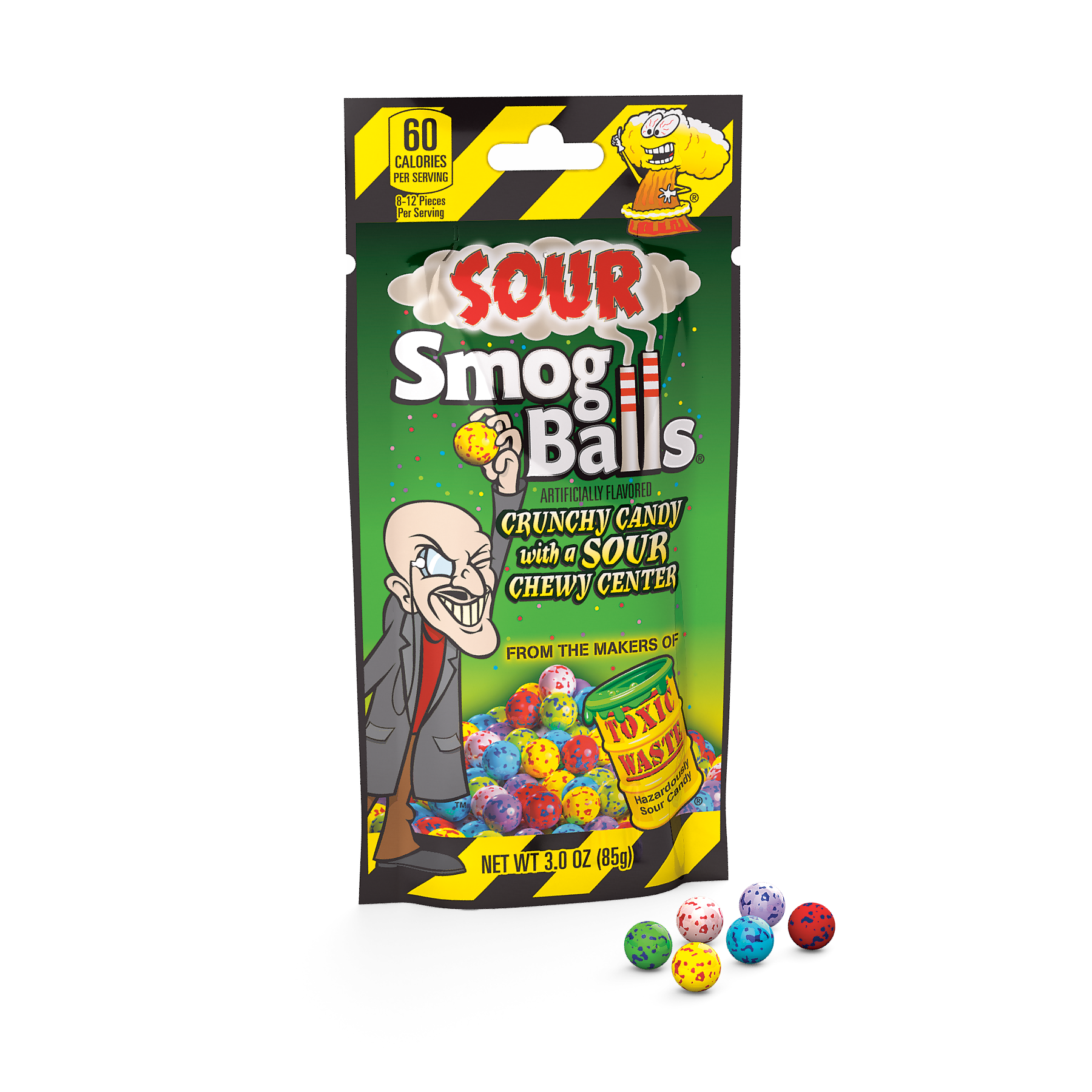 Toxic Wastle Smog Balls (Драже Токсик Смог Болс) 85г (12)*12 пакет