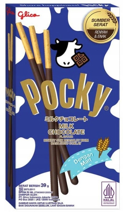 Pocky Milk Chocolate (Покки Молочный шоколад) 39г (10)*12