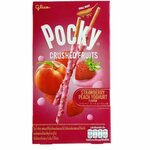 Pocky Strawberry Peach Yoghurt (Покки Клубника-Персик в Йогурте) 38г (10)*12