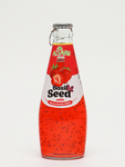 Нектар Aziano Клубники с семенами базилика 30% (Strawberry Juice with Basil Seed Drink) 290мл 1/24 оптом