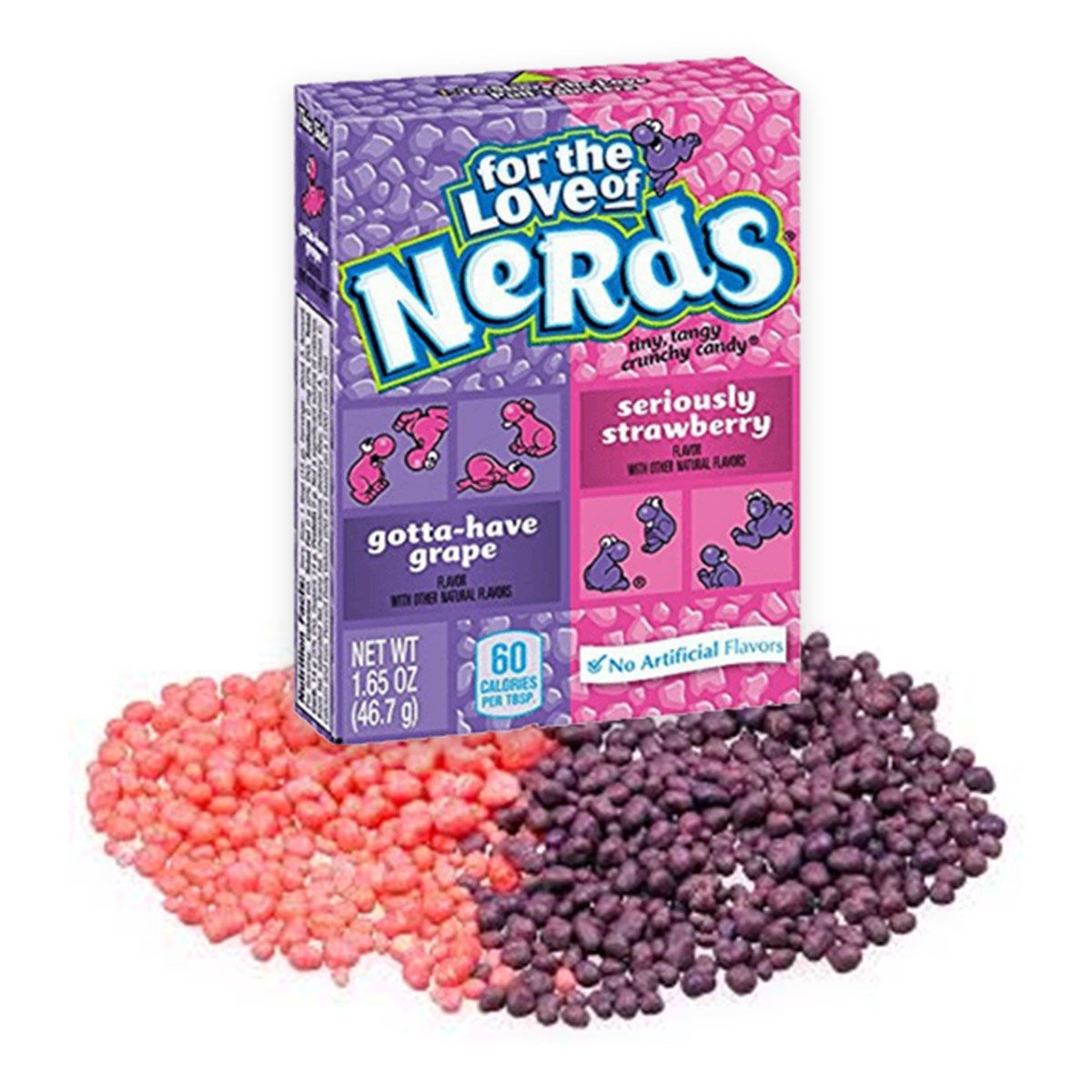 Nerds Grape Strawberry (Нердс Конфеты Виноград Клубники) 46,7г (24)*12